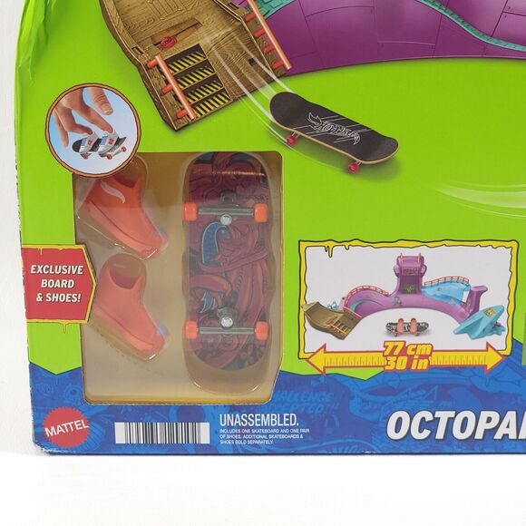 Hot Wheels 2023 Tony Hawk Octopark‎ Skate Set Playset Fingerboard & Shoes NEW - Picture 6 of 16